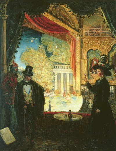 Scène dans un théâtre : une représentation vue d
